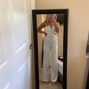 Forever 21 white jumpsuit
